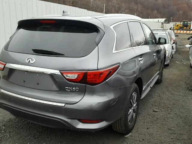 5N1DL0MMXHC513347 - 2017 INFINITI QX60 GRAY photo 4