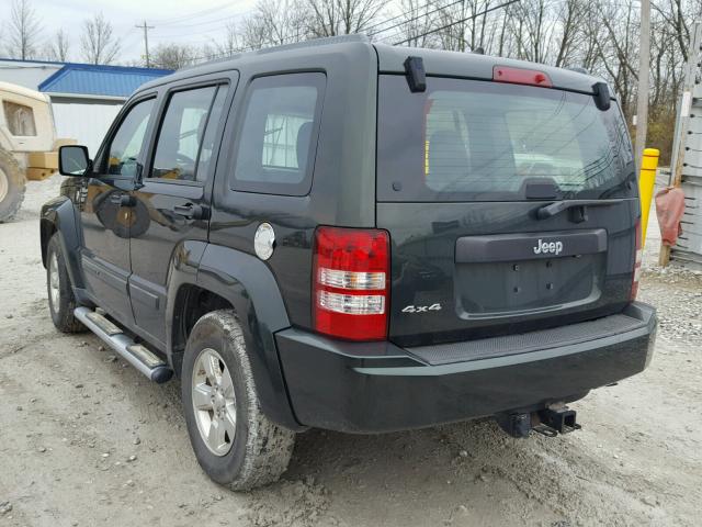 1J4PN2GK9BW593337 - 2011 JEEP LIBERTY SP BLACK photo 3