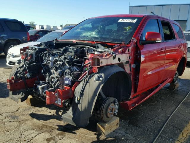 1C4RDJDG3FC834537 - 2015 DODGE DURANGO LI RED photo 2