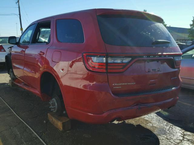 1C4RDJDG3FC834537 - 2015 DODGE DURANGO LI RED photo 3