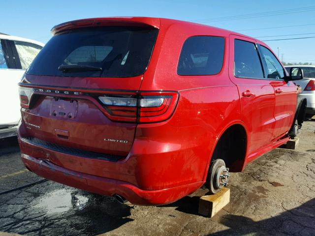 1C4RDJDG3FC834537 - 2015 DODGE DURANGO LI RED photo 4