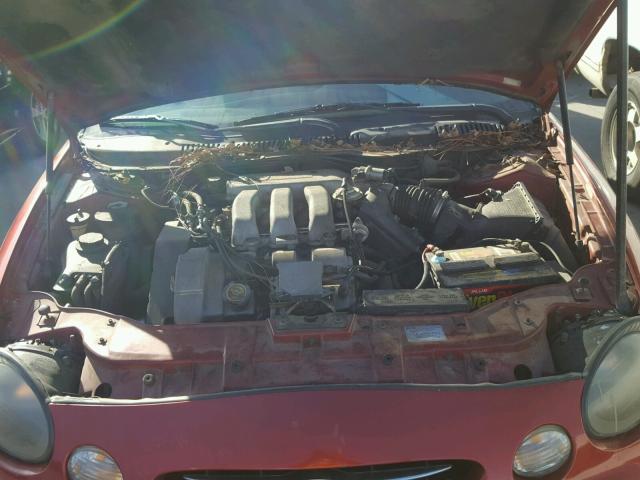 1FAFP53S9XG322823 - 1999 FORD TAURUS SE RED photo 7