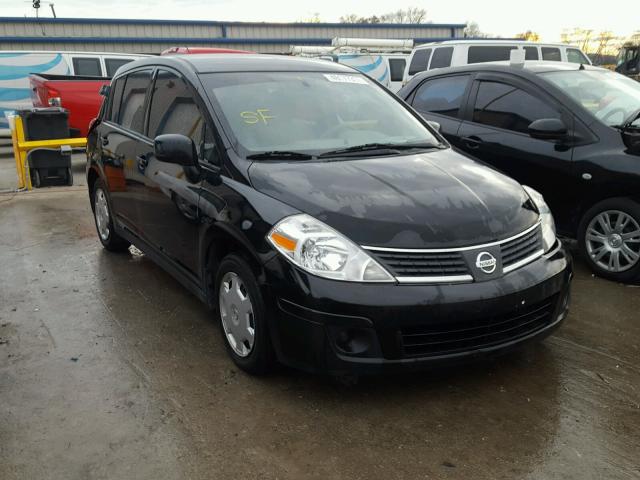 3N1BC13EX8L387140 - 2008 NISSAN VERSA S BLACK photo 1