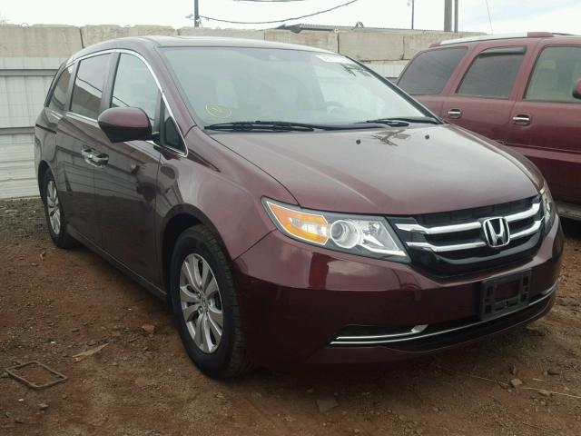 5FNRL5H69EB112163 - 2014 HONDA ODYSSEY EX BURGUNDY photo 1