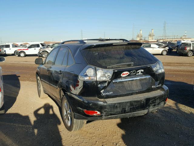 JTJHW31U260019482 - 2006 LEXUS RX 400 BLACK photo 3