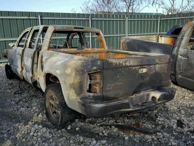 1D7HW48K46S597347 - 2006 DODGE DAKOTA QUA BURN photo 3