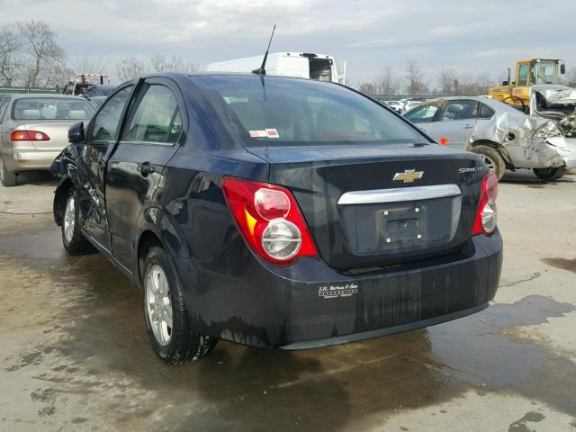 1G1JC5SG0E4220217 - 2014 CHEVROLET SONIC LT BLACK photo 3