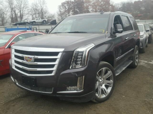 1GYS4MKJXFR664492 - 2015 CADILLAC ESCALADE L GRAY photo 2