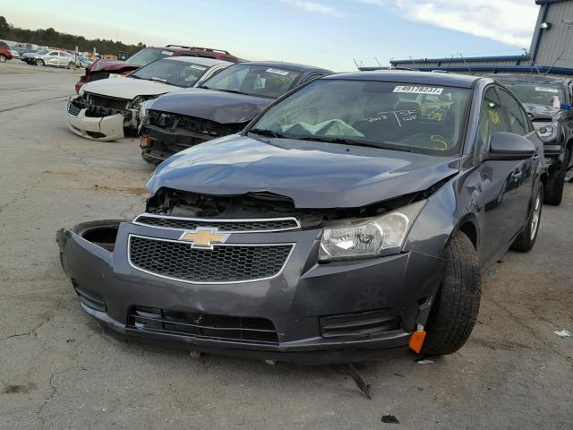 1G1PC5SB7D7206326 - 2013 CHEVROLET CRUZE LT GRAY photo 2