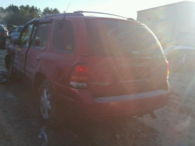 1GHDT13S922118352 - 2002 OLDSMOBILE BRAVADA RED photo 3