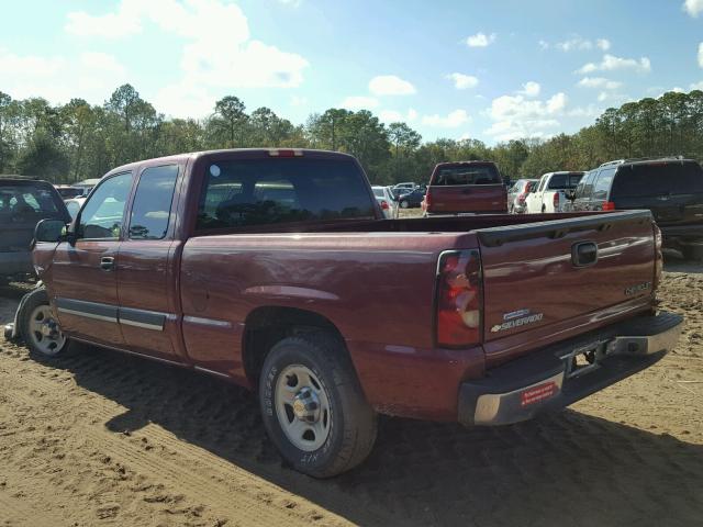 2GCEC19V041271930 - 2004 CHEVROLET SILVERADO BURGUNDY photo 3