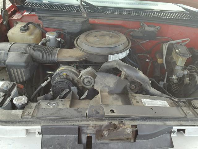 1GTHK34K7PE564638 - 1993 GMC SIERRA K35 RED photo 7