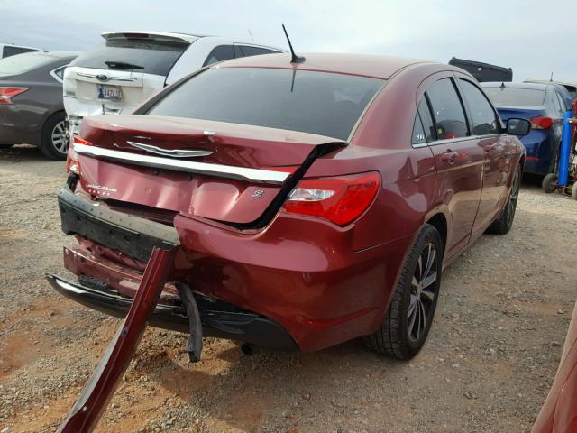 1C3CCBBB9EN185162 - 2014 CHRYSLER 200 TOURIN RED photo 4