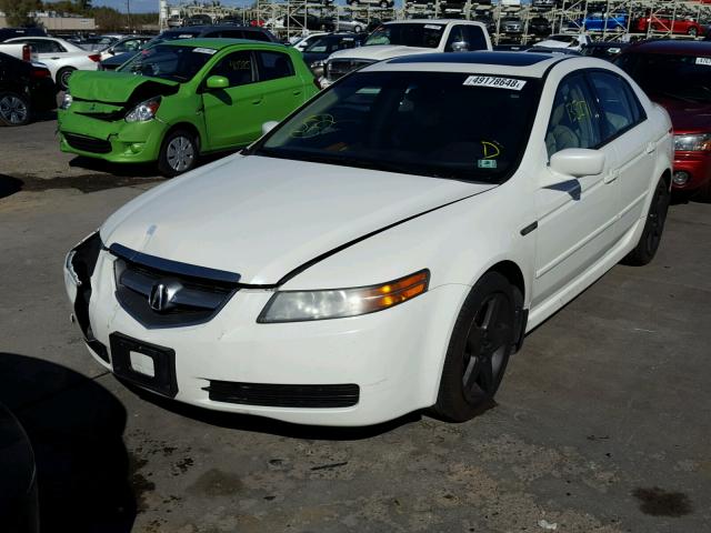 19UUA66235A062487 - 2005 ACURA TL WHITE photo 2