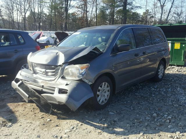 5FNRL382X8B091510 - 2008 HONDA ODYSSEY LX CHARCOAL photo 2