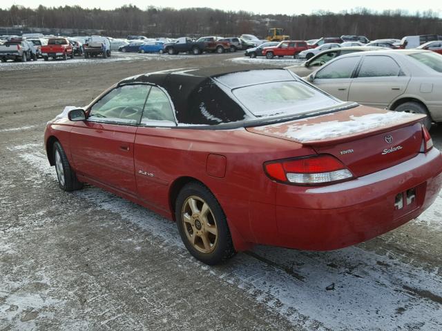 2T1FF28P81C506897 - 2001 TOYOTA CAMRY SOLA RED photo 3