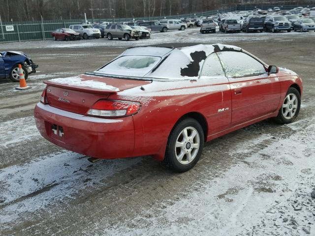 2T1FF28P81C506897 - 2001 TOYOTA CAMRY SOLA RED photo 4