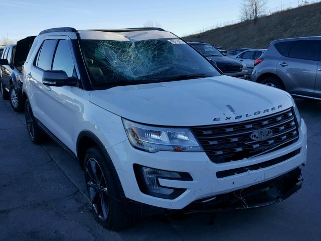 1FM5K8D83HGA03519 - 2017 FORD EXPLORER X WHITE photo 1