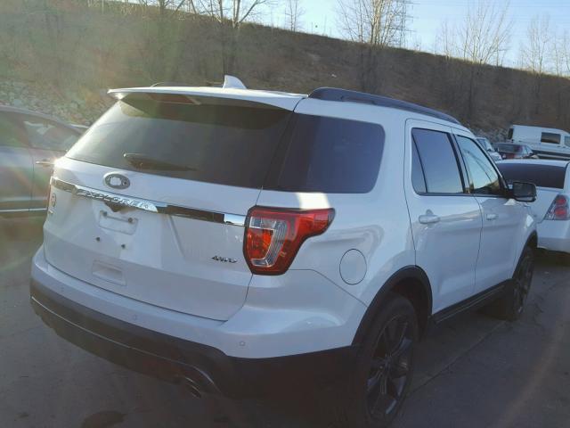 1FM5K8D83HGA03519 - 2017 FORD EXPLORER X WHITE photo 4