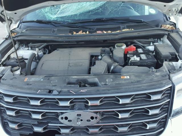 1FM5K8D83HGA03519 - 2017 FORD EXPLORER X WHITE photo 7