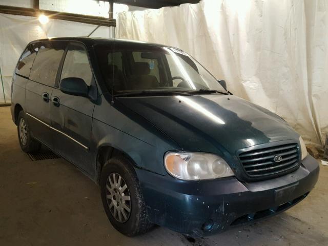 KNDUP131226101600 - 2002 KIA SEDONA EX GREEN photo 1