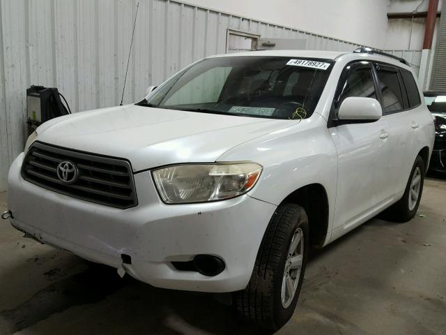 JTEES41A682056843 - 2008 TOYOTA HIGHLANDER WHITE photo 2