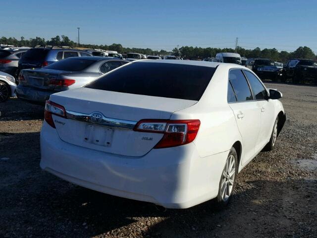 4T4BF1FK6CR270368 - 2012 TOYOTA CAMRY BASE WHITE photo 4