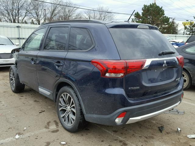 JA4AZ3A33GZ007867 - 2016 MITSUBISHI OUTLANDER BLUE photo 3