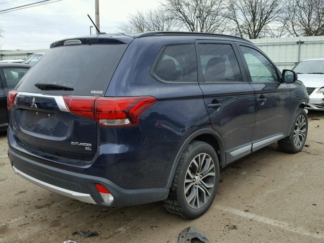 JA4AZ3A33GZ007867 - 2016 MITSUBISHI OUTLANDER BLUE photo 4