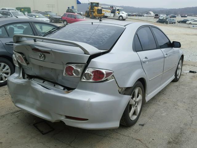 1YVHP84D645N78522 - 2004 MAZDA 6 S SILVER photo 4