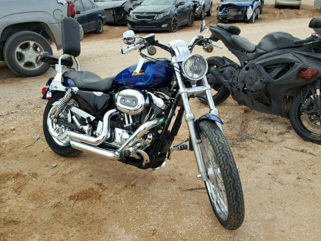 1HD1CT3127K418946 - 2007 HARLEY-DAVIDSON XL1200 C BLUE photo 1