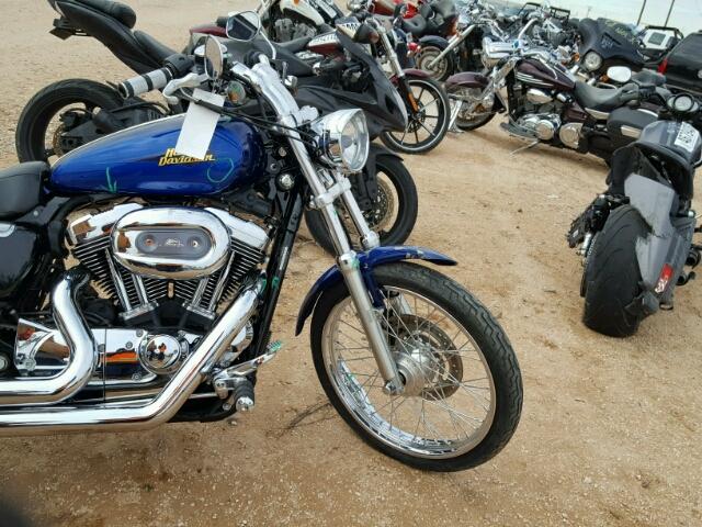 1HD1CT3127K418946 - 2007 HARLEY-DAVIDSON XL1200 C BLUE photo 5