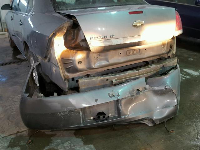 2G1WT55K269421928 - 2006 CHEVROLET IMPALA LT GRAY photo 9