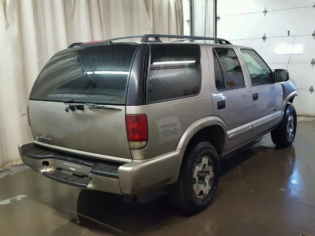 1GNDT13XX4K160640 - 2004 CHEVROLET BLAZER TAN photo 4