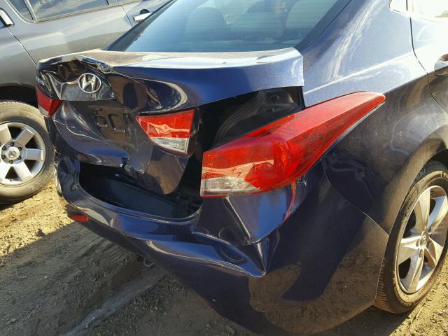 5NPDH4AE7DH274705 - 2013 HYUNDAI ELANTRA GL PURPLE photo 9