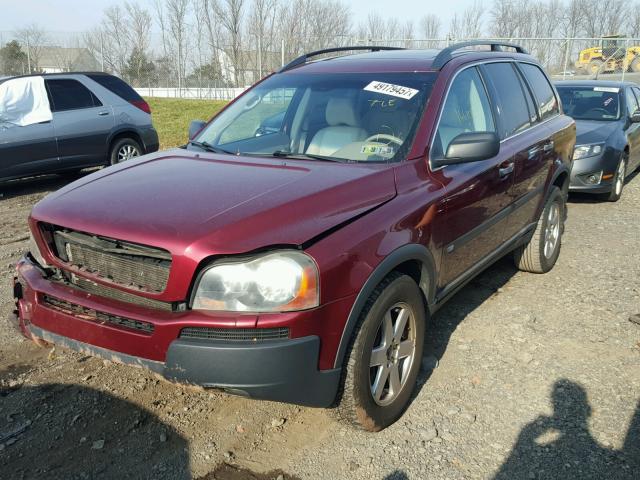 YV1CZ592851146274 - 2005 VOLVO XC90 RED photo 2