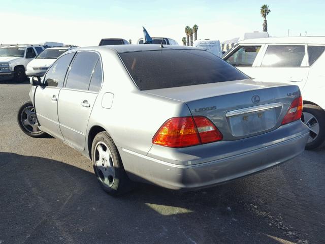 JTHBN30F020059390 - 2002 LEXUS LS 430 GRAY photo 3