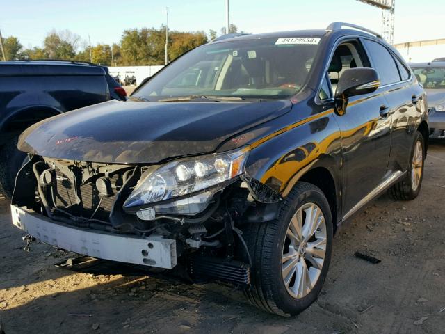 JTJBC1BA1C2046308 - 2012 LEXUS RX 450 BLACK photo 2