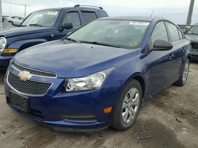 1G1PC5SH8C7365620 - 2012 CHEVROLET CRUZE LS BLUE photo 2