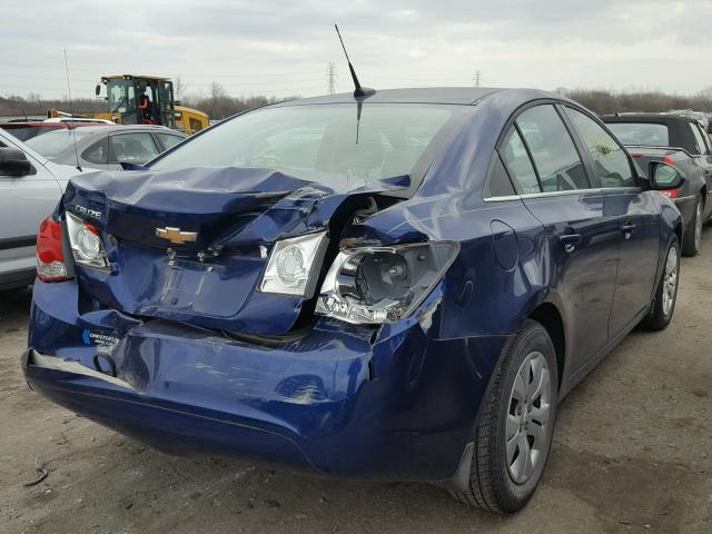 1G1PC5SH8C7365620 - 2012 CHEVROLET CRUZE LS BLUE photo 4