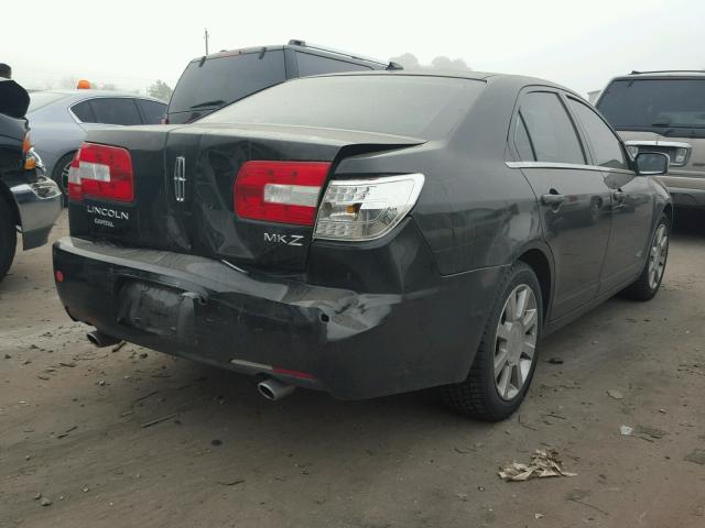 3LNHM26TX8R632175 - 2008 LINCOLN MKZ BLACK photo 4