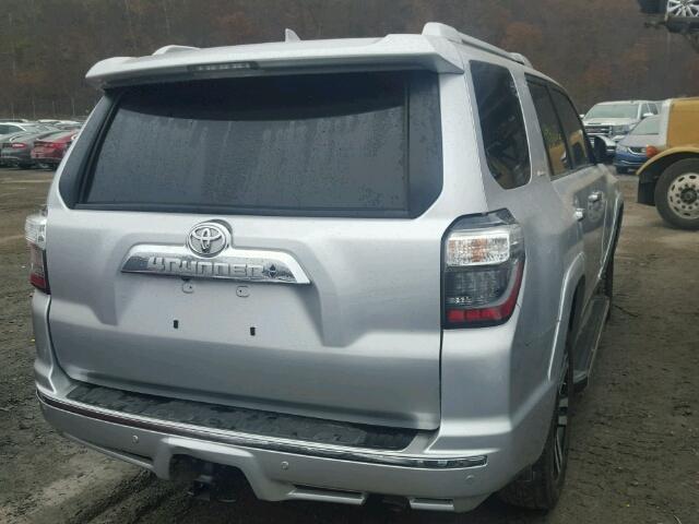 JTEZU5JR4G5147291 - 2016 TOYOTA 4RUNNER SR SILVER photo 4