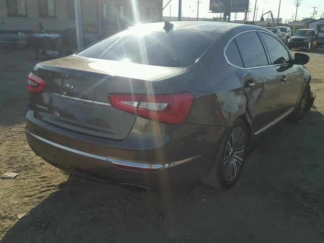 KNALN4D75E5146334 - 2014 KIA CADENZA PR BROWN photo 4