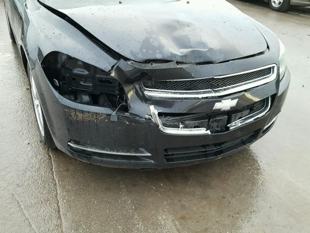 1G1ZH57B89F190962 - 2009 CHEVROLET MALIBU 1LT BLACK photo 9