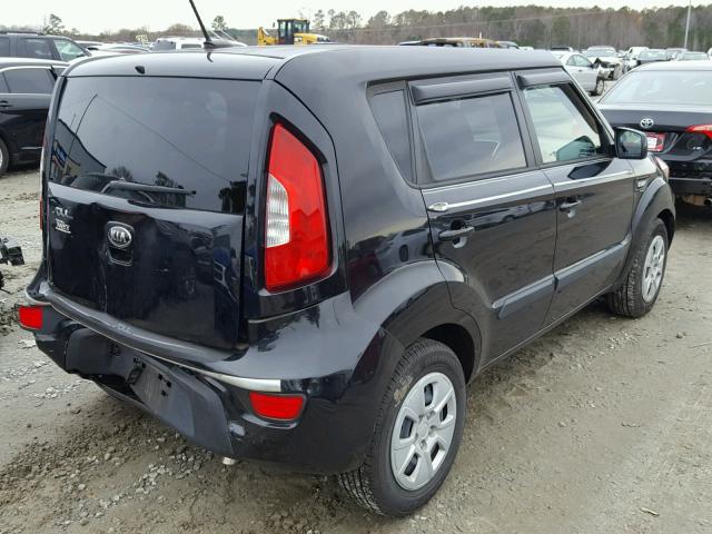 KNDJT2A52D7634456 - 2013 KIA SOUL BLACK photo 4