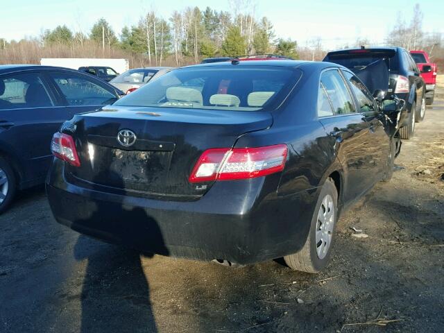 4T1BF3EK4BU211454 - 2011 TOYOTA CAMRY BASE BLACK photo 4