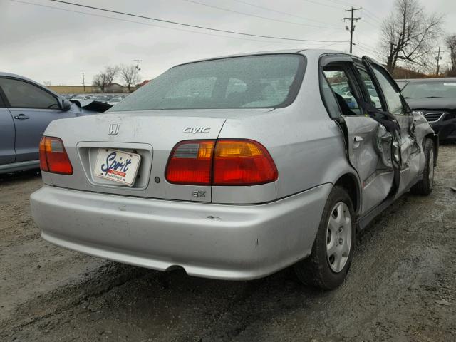 2HGEJ8547XH589875 - 1999 HONDA CIVIC EX SILVER photo 4