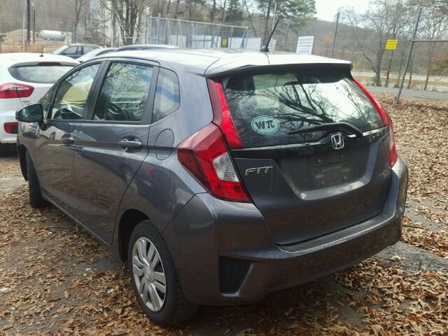 3HGGK5H54FM732578 - 2015 HONDA FIT LX GRAY photo 3