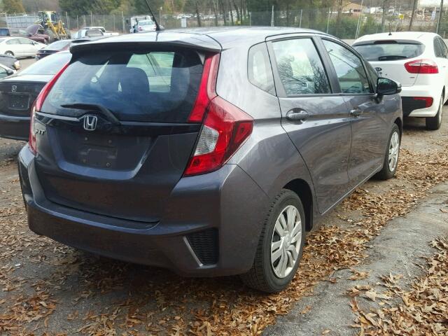 3HGGK5H54FM732578 - 2015 HONDA FIT LX GRAY photo 4