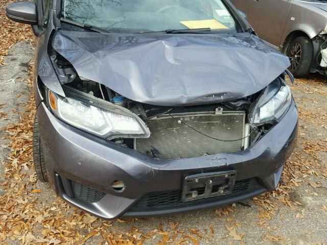 3HGGK5H54FM732578 - 2015 HONDA FIT LX GRAY photo 9